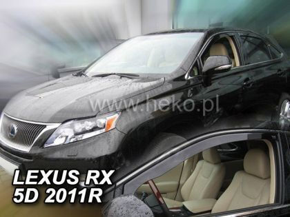 Heko Set of Windbreakers Front Car Dark Fime for Toyota Lexus 2pcs