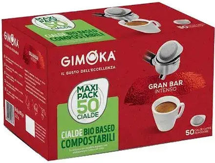 Gimoka Capsules Espresso Gran Bar Compatible with Machine E.S.E. Pod 50caps,tobolek