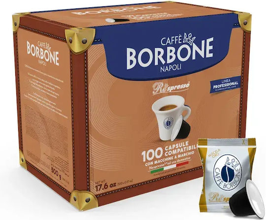 Caffe Borbone Capsules Espresso Oro Compatible with Machine Nespresso 100caps,tobolek
