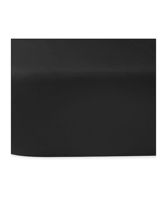 Darymex Cearșaf King Size cu Elastic 200x220cm. Negru