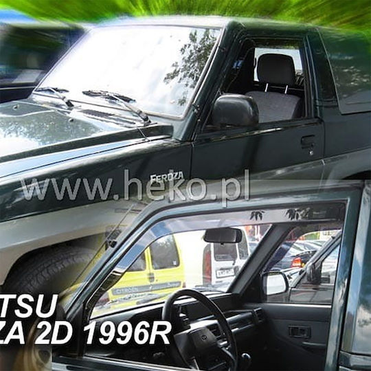 Heko Set of Windbreakers Front Car Dark Fime for Daihatsu Terios 2pcs