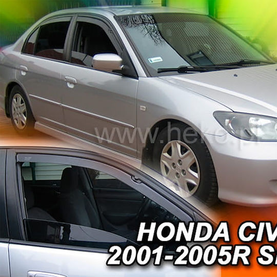 Heko Комплект Ветробрани Dark Fime за Honda Граждански 2бр
