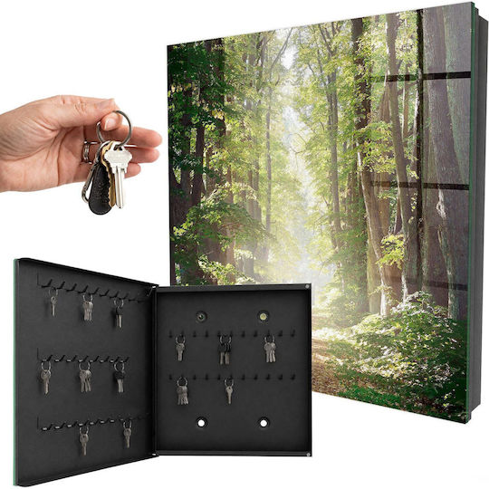 Tulup Metallic Key Hooks 50 Hooks 30x30x5cm