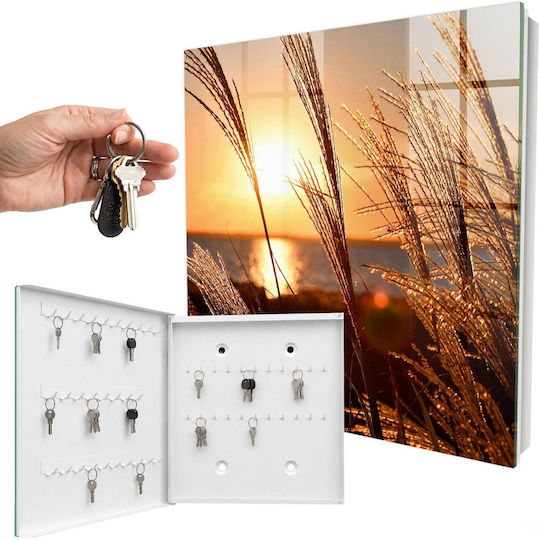 Tulup Metallic Key Hooks 50 Hooks 30x30x5cm