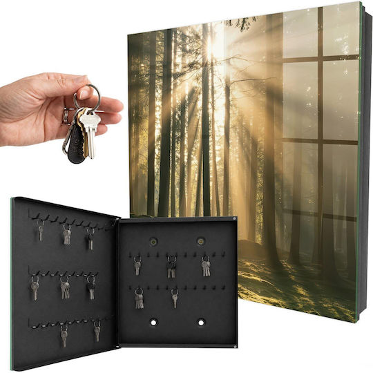 Tulup Metallic Key Hooks 50 Hooks 30x30x5cm