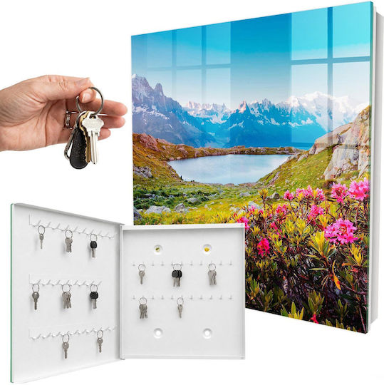 Tulup Metallic Key Hooks 50 Hooks 30x30x5cm