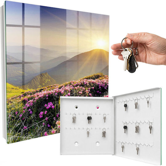 Tulup Metallic Key Hooks 50 Hooks 30x30x5cm