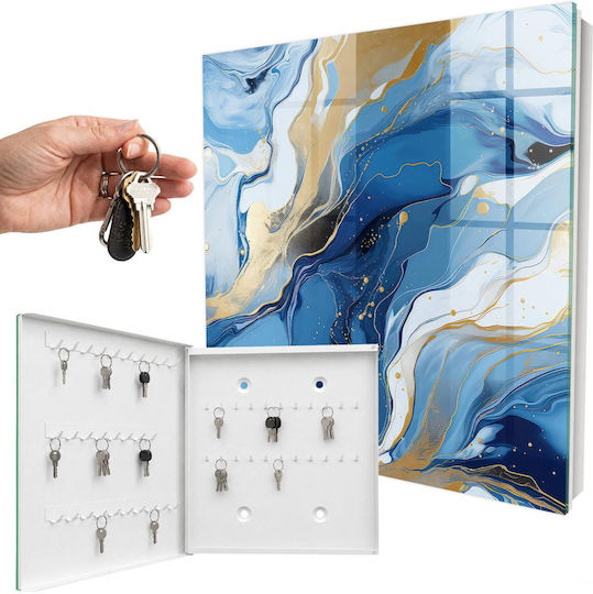 Tulup Metallic Key Hooks 50 Hooks 30x30x5cm