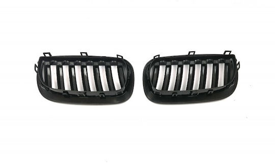 BMW X3 E83 2004.01 Autostoßstangen Glänzendes Schwarzes Set Aus 2 Teilen