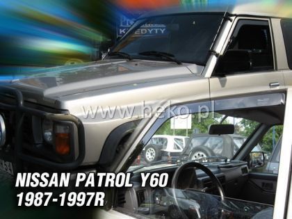 Heko Set of Windbreakers Front Car Dark Fime for Nissan Patrol 2pcs