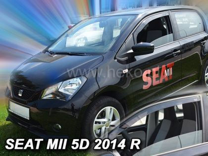Heko Set of Windbreakers Front Car Dark Fime for Seat Mii Skoda Citigo 5D 2012+ 2pcs