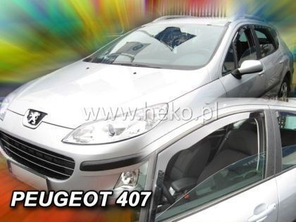 Heko Set of Windbreakers Front Car Dark Fime for Peugeot 605 2pcs