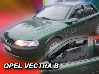 Heko Set of Windbreakers Front Car Dark Fime for Opel Vectra 2pcs