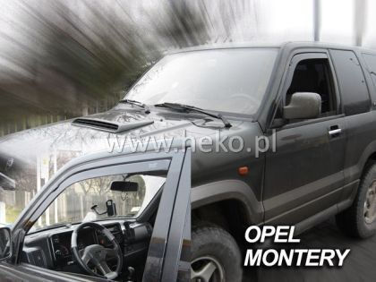 Heko Set of Windbreakers Front Car Dark Fime for Opel Monterey 2pcs