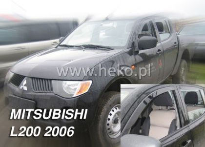 Heko Set of Windbreakers Front Car Dark Fime for Mitsubishi L300 2pcs