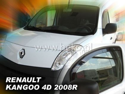 Heko Set of Windbreakers Front Car Dark Fime for Renault Kangoo Nissan Kubistar 2pcs