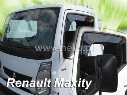 Heko Set of Windbreakers Front Trucks Dark Fime for Nissan Cabstar 2007 / Renault Maxity 2pcs