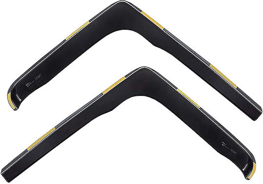 Heko Set of Windbreakers Front Trucks Dark Fime for Nissan Cabstar 2007 / Renault Maxity 2pcs