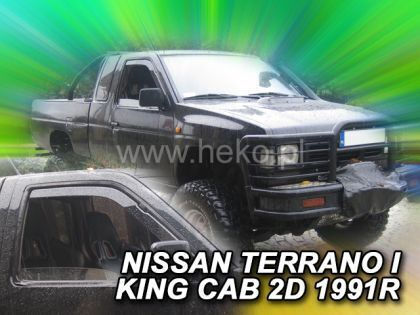 Heko Set of Windbreakers Front Car Dark Fime for Nissan Terrano 2pcs