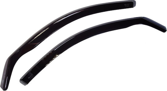 Heko Set of Windbreakers Front Car Dark Fime for Nissan Leaf 2pcs