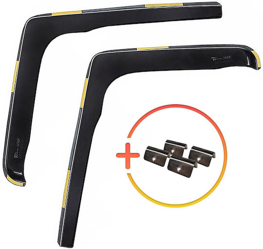 Heko Set of Windbreakers Front Trucks Dark Fime for Mercedes-Benz Actros 2D 2006-2003 2pcs