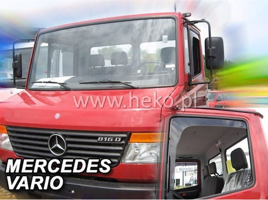 Heko Set of Windbreakers Front Car Dark Fime for Mercedes-Benz E Class 2pcs