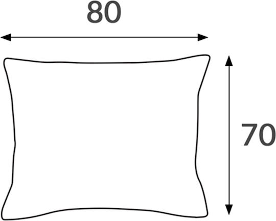 Darymex Μαξιλαροθήκη Cream 70x80εκ.