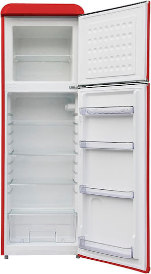 Bronxi Retro Ψυγείο Δίπορτο 244lt Υ175xΠ55xΒ58.5εκ. Κόκκινο BX-1790 RD