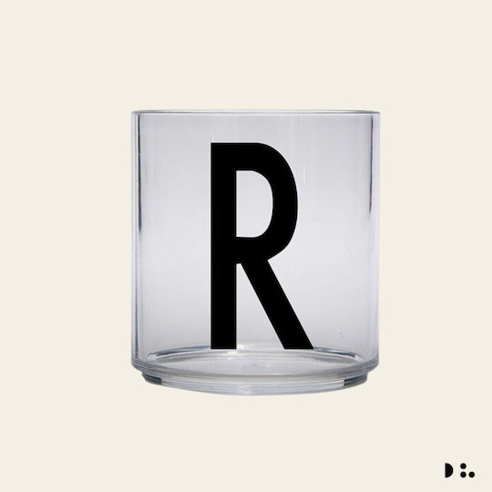 Design Letters R Ποτήρι Νερού Πλαστικό 220ml