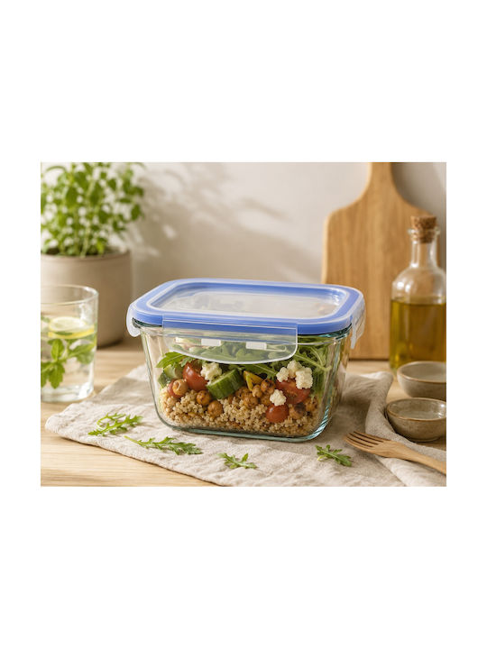 Venus Microwave Glass Lunch Box Blue 1600ml