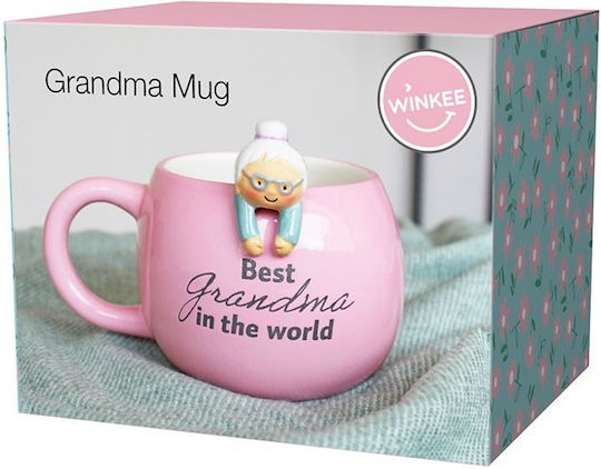 Winkee Becher Keramik Rosa 500ml