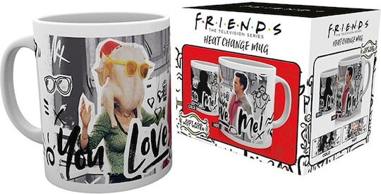 GB eye Friends - You Love Me Heat Change Ceramic Multicolour Mug 320ml