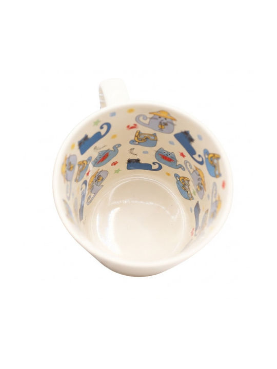 Cool Cats Ceramic Brown Mug