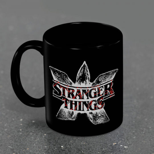 Pyramid International Stranger Things Demogorgon Logo Ceramic Mug Black 330ml