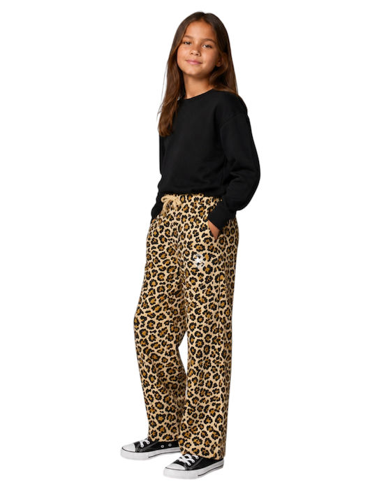 Kids Sweatpants With Jacket With Top Leopard