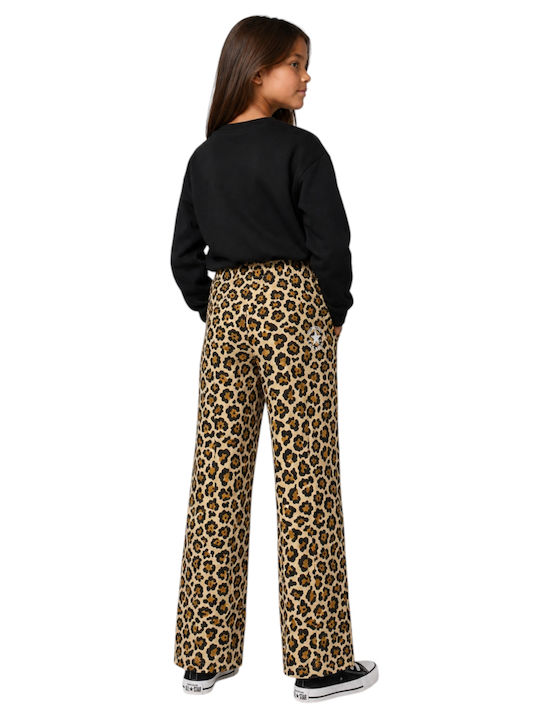 Kids Sweatpants With Jacket With Top Leopard