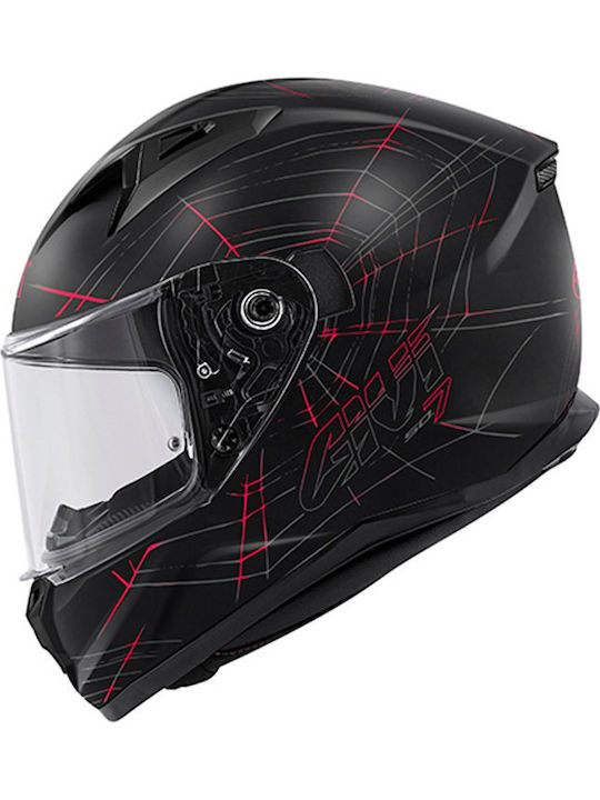 Givi H50.7 Phobia Matt Black/Red Motorcycle Helmet Full Face ECE 22.06 1490gr