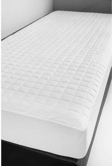 La Luna Protective Mattress Cover Single White 100x200+35cm