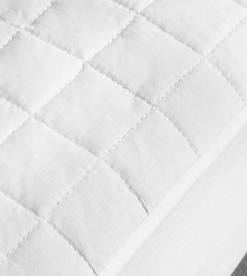 La Luna Protective Mattress Cover Single White 100x200+35cm