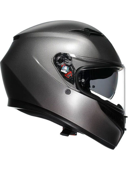 AGV K3 MPLK Mono Matt Luna Gri Cască Moto Față Întreagă ECE 22.06 1500gr cu Pinlock și Vizieră de Soare