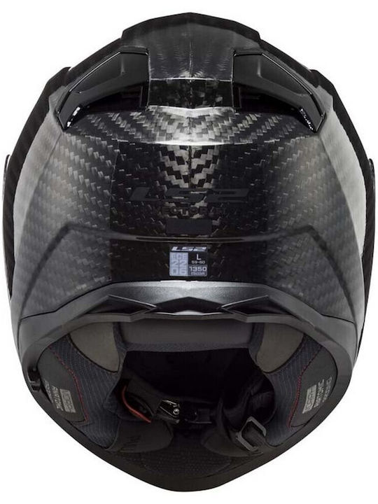 LS2 FF811 Vector II Solid Carbon Motorcycle Helmet Full Face ECE 22.06 1500gr with Pinlock and Sun Visor
