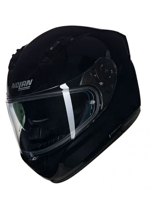 Nolan N60-6 Classic N-Com Glossy Black (3) Κράνος Μηχανής Full Face με Sunvisor