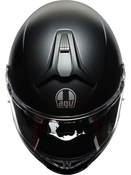 AGV Tourmodular Matt Black Motorcycle Helmet Flip-Up ECE 22.06 with Sun Visor
