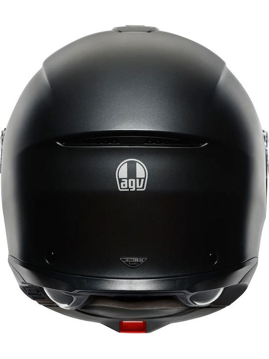 AGV Tourmodular Matt Black Motorcycle Helmet Flip-Up ECE 22.06 with Sun Visor