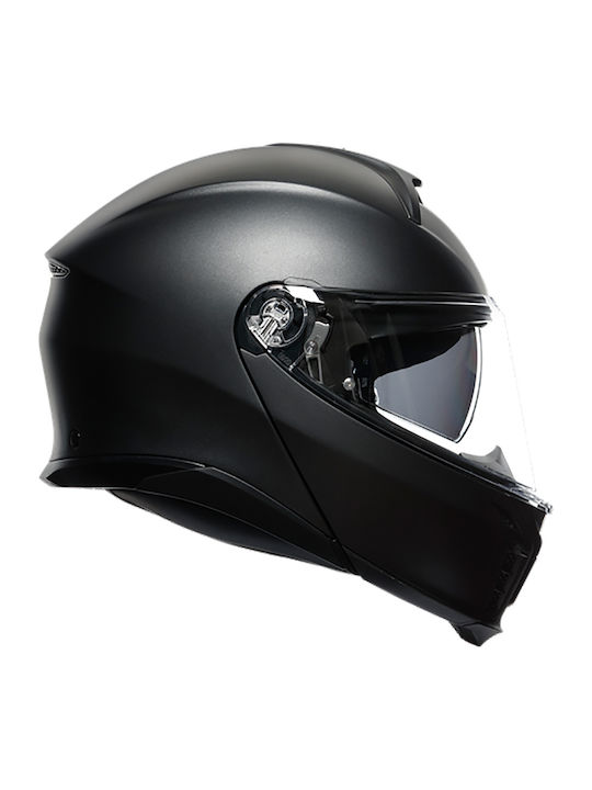 AGV Tourmodular Matt Black Motorcycle Helmet Flip-Up ECE 22.06 with Sun Visor