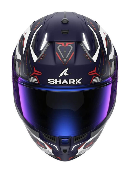Shark Skwal I3 Linik Mat Blue / White / Red Κράνος Μηχανής Full Face ECE 22.06 1585gr με Pinlock και Sunvisor