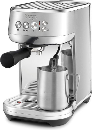 Sage Μηχανή Espresso 1600W Πίεσης 9bar Ασημί SES500BSS