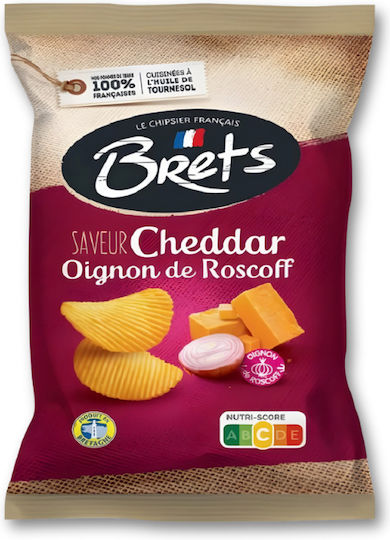 Bret's - Le Chipsier Francais Chips Saveur cu Gust Cheddar și Ceapă 125gr