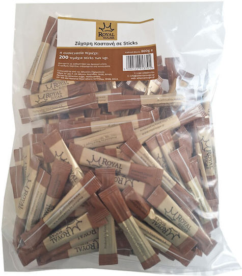 Royal Ζάχαρη Καστανή Sticks 200τεμ 800gr 6-55445