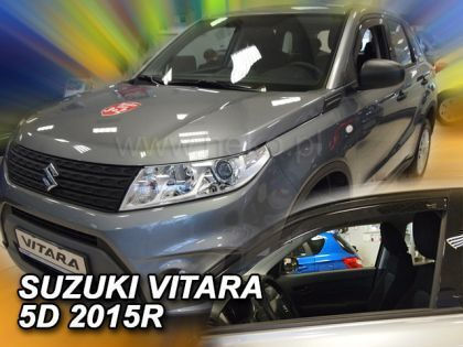 Heko Set of Windbreakers Front Car Dark Fime for Suzuki Vitara 5D 2014 2pcs